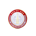 Badge émaillé rond, badge logo spécial pour timbres (GZHY-FFL-013)